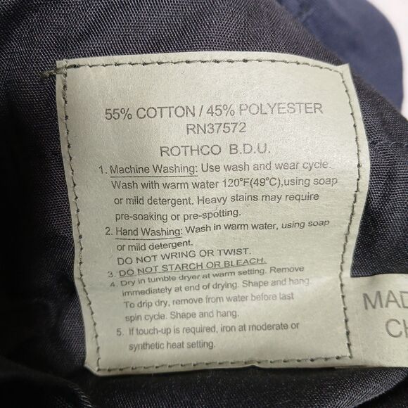 Lot of 2 Rothco BDU Cargo Pants Mens Small Navy Tactical Military EMT Button Fly - Picture 3 of 10